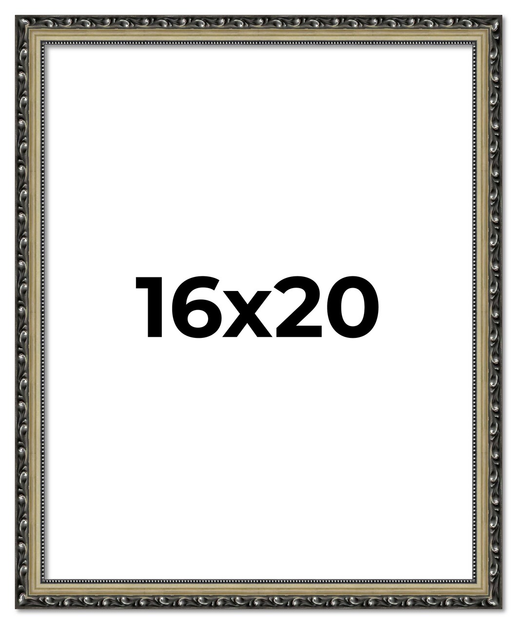 16x20 Museum-Quality Picture Frame with UV-Resistant Acrylic & Acid-Free Backing, Available in 4 Finishes - Gold, Silver, Bronze, and Black